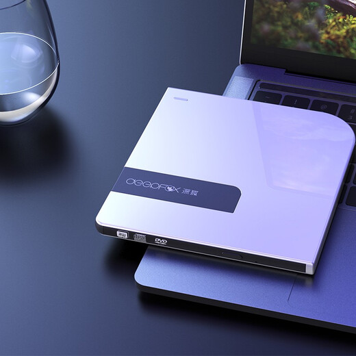 Deepfox mobile optical drive external USB interface optical drive burner dvd/cd notebook desktop computer burning external optical disc drive USB3.0 mobile external optical drive burner-white