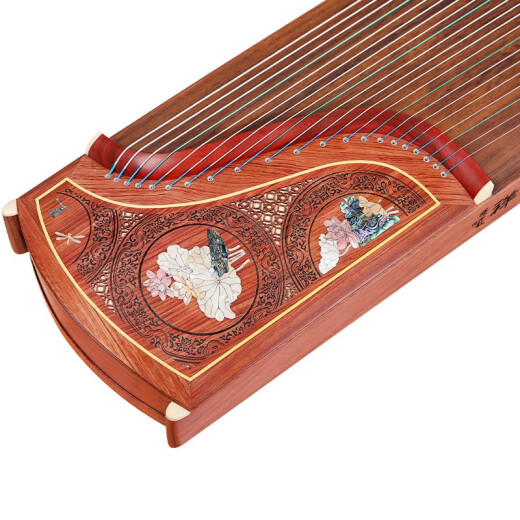 Dunhuang Brand Dunhuang Guzheng Profesional Profesional Grado 694KK/DQ/LC/PP/RR BANANA Ventana Noche Teshi Guyi SUMU 6694ll Hibiscus en la piscina + juego completo de bolsas de regalo