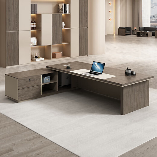 OUDITU includes delivery package, boss desk, office desk and chairs, office table, simple modern manager and president desk office furniture, 1.8m boss desk
