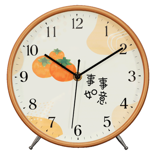 The Story of Time Desktop Desktop Clock Living Room Home Fashion Sitting Clock Simple Modern Desk Clock Ornament Stand and Hang Dual-Use 2823-Shunshunli Suitable and Hanging Dual-Use