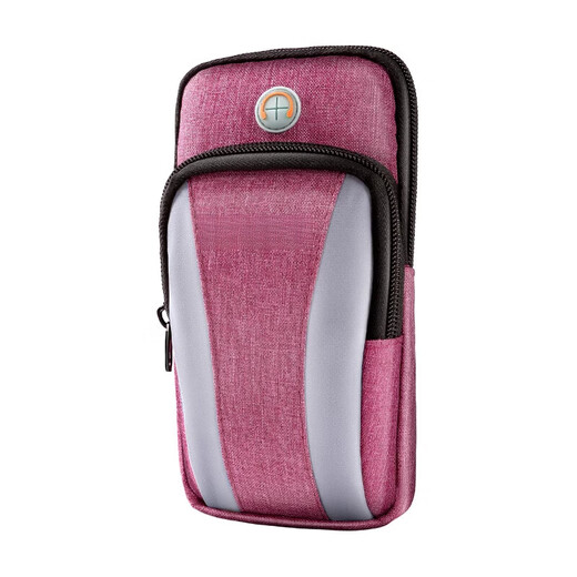 TLXT mobile phone storage bag sports arm bag running wrist bag waterproof fitness equipment unisex Huawei Apple arm sleeve pink 6.6 inches light and breathable