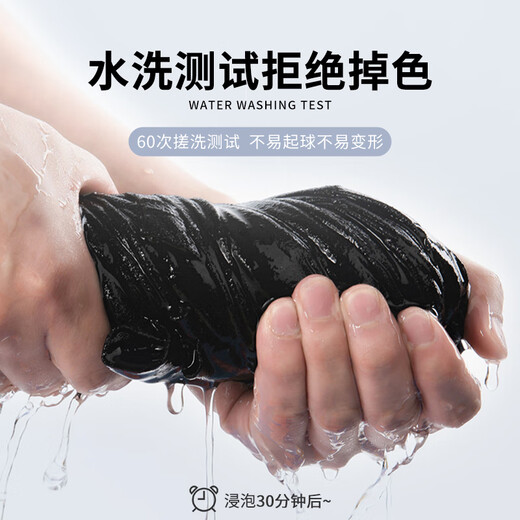 GLM pure cotton long-sleeved T-shirt for men in spring and autumn solid color T-shirt with loose large size men's bottoming shirt top