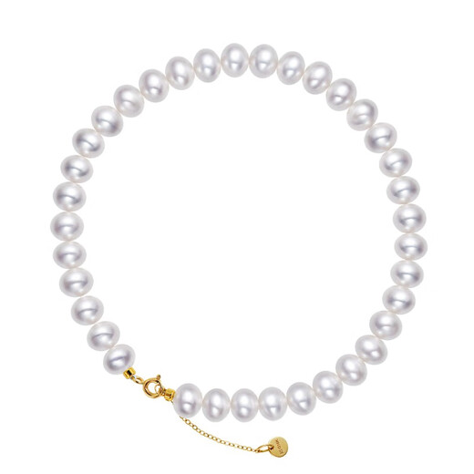 Ruan S (Ruan S) 18k gold freshwater small pearl bracelet, sweet honey pearl jewelry for women to give to their girlfriends as birthday gifts, simple style 18k gold-gold/approx. 5-6mm/approx. 17+2cm