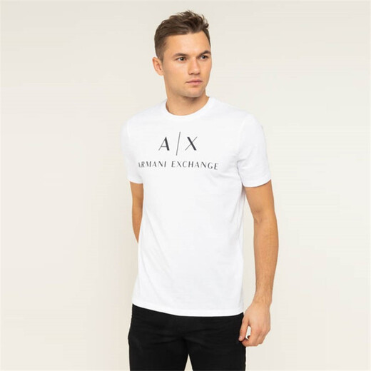 
ARMANI/AX Men's LOGO Printed Fashion Short Sleeve Round Neck T-Shirt 8NZTCJ Z8H4Z Red 1463 XS