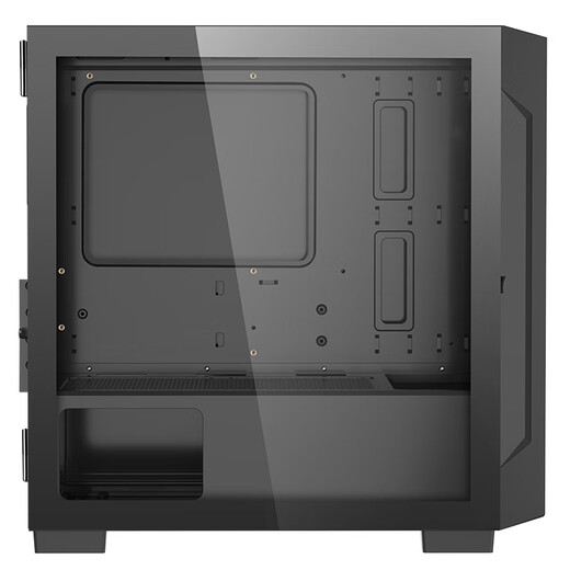 Segotep Zhuoling 1 black chassis (MATX motherboard position/glass side penetration/small air-cooled heat dissipation home office game desktop desktop computer main box)