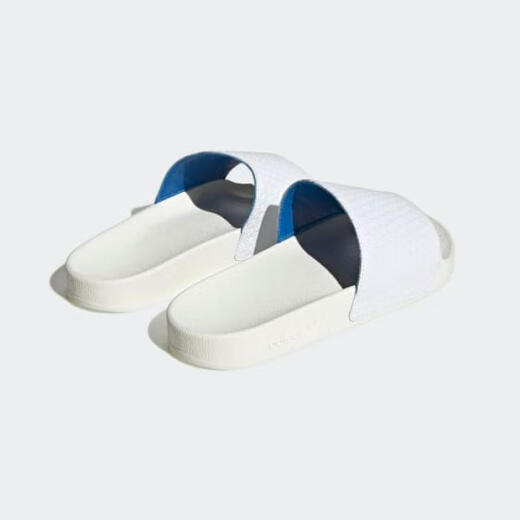 阿迪达斯（adidas）男鞋拖鞋沙滩鞋一字拖纯色简约春秋潮流HQ9928 White 10