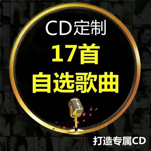 Car CD customized disc lossless high-quality vinyl platinum burning Douyin pop music songs customized a 17-song cda lossless sound quality