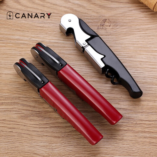 Kangzhirun Thickened Seahorse Knife Stainless Steel Red Wine Bottle Opener Home Wine Opener Bottle Opener Beer Opener Bird Wine Knife Black
