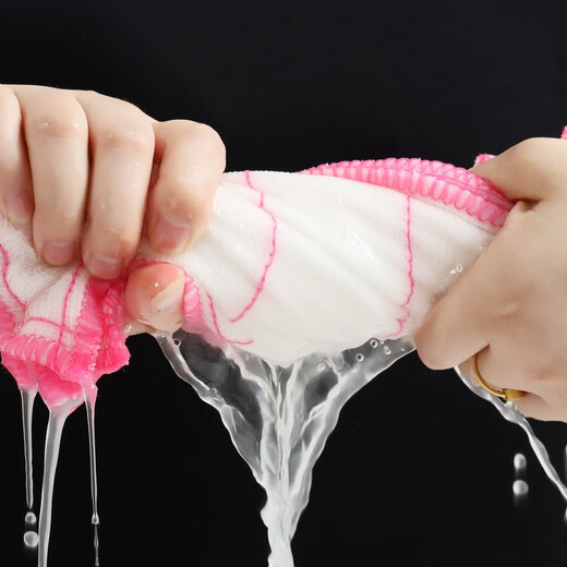 Jieyoujia dishwashing cloth, thickened water-absorbent scouring pad, 12-layer cotton yarn, household cleaning kitchen, not easy to shed hair, large size 30*30cm, 5 pieces in total, 12 layers