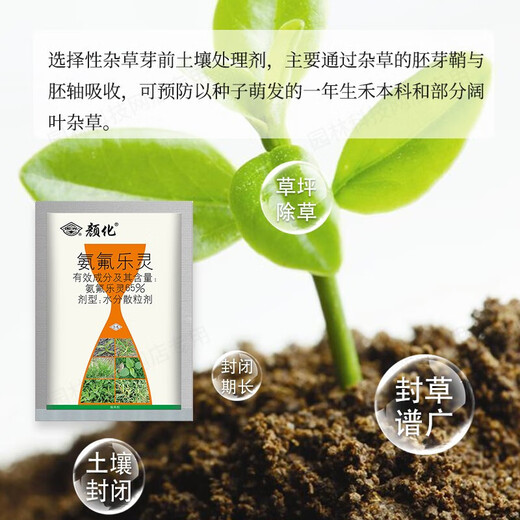 Guoguang Yanhua 65% Amfluralin seedlings, hedges, flowers, lawns, weeds, soil sealants, pesticides and herbicides