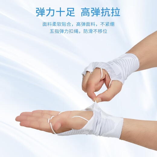 Amadeus Degora Fishing Gloves Summer Thin Men and Women Revealing Five Fingers and Open Palms Breathable Anti-UV Fishing Sunscreen Gloves Ocean Blue L