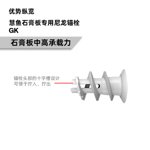 Fischer Fischer gypsum board special expansion screw GK nylon expansion tube imported from Germany with 5 sets of nails and tools 84343