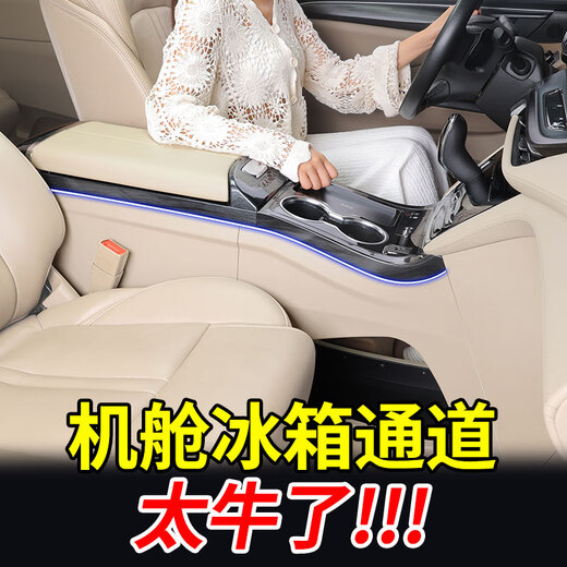 Case de pasamanos Shifanqi Buick GL8 con refrigerador de automóvil Fishad Fish es Luzun GL8 Handheld Box Accesorios de modificación 653t Buick GL8 Zhuoya Gray [Buick Gl8/2000-2023 comprimido
