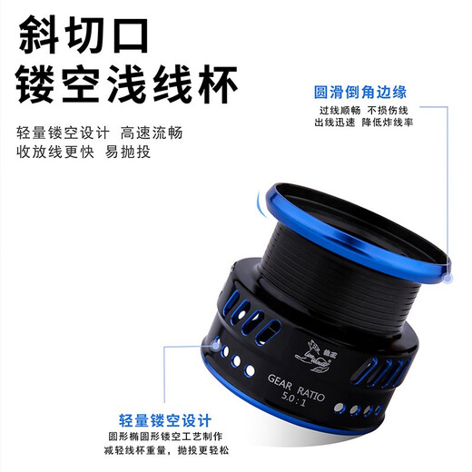 Wolf King spinning wheel, fishing reel, road wheel, micro-object wheel, fish wheel, fishing wheel, carbon cube all-metal rocker arm, shallow line cup, rock fishing reel, sea rod wheel, black horse mouth imitation wheel, carbon cube 2500 type shallow line cup