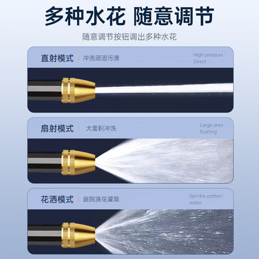 Huiduoduo car wash water gun sprays high-pressure powerful flushing ground-connected taps and pressurized air-conditioning cleaning special sprayers