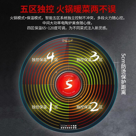 Dixianghaotaitai warm chopping board round hot chopping board insulation board household heating turntable meal heating plate table rotation heating fermentation thawing multifunctional artifact large capacity disc hot pot model 80CM Yahei automatic rotation丨 induction cooker