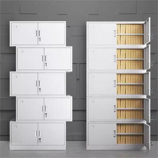 Yutian Tenglong five-section file cabinet voucher cabinet financial accounting storage cabinet office locker split cabinet iron file cabinet split five-section file cabinet regular style