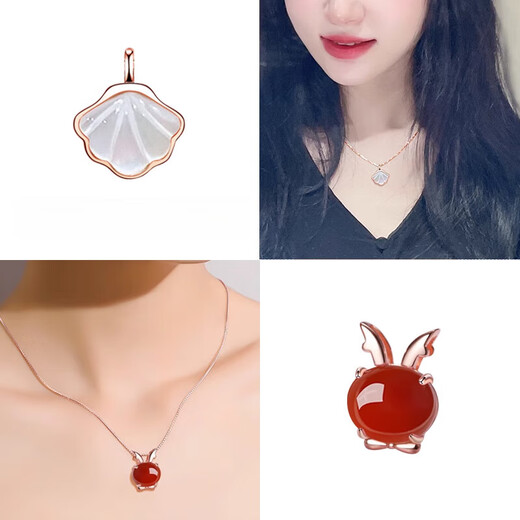 Fat Donglai's same style 18k gold pendant without chain, single pendant for women, 999 gold necklace, Xiao Xingyun Pendant