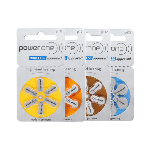 powerone助听器电池P10P13A312E675德国进口西门子峰力瑞声达专用 Powerone13【5板30颗】