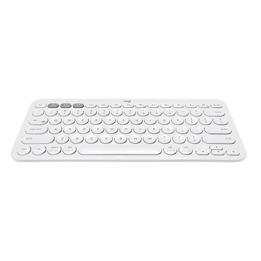 Logitech Fashion Series K380 Bluetooth Keyboard Wireless Keyboard Mac Notebook Tablet IPAD Computer Silent Keyboard Android Phone Multi-Device Ultra-Thin Portable Chocolate Keyboard K380 White