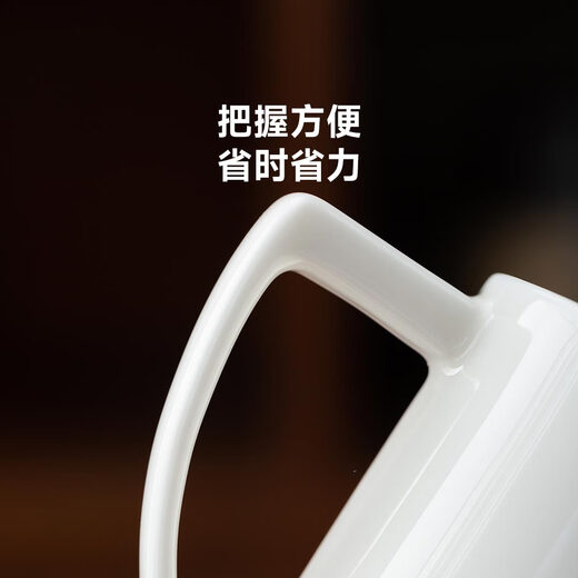 Zhexuan (zhexuan) Dehua white porcelain tea water separate tea cup office tea set with lid water cup Valentine's Day and Chinese Valentine's Day gift