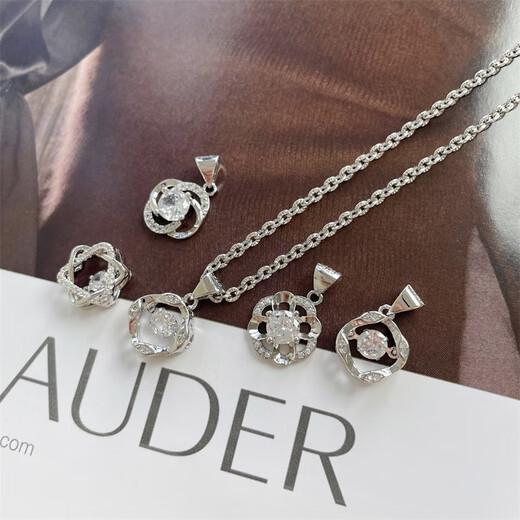 Out of the old Phoenix Gold Store quality pt950 platinum single pendant Pt950 platinum colorfast moissanite diamond 18 small waist