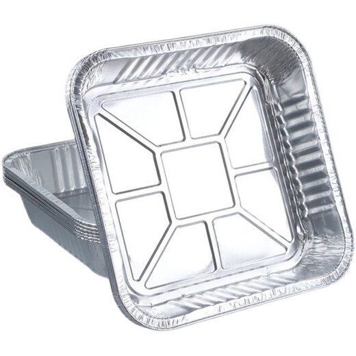 UOSU is suitable for Panasonic air fryer special paper square food grade household large and small no-wash non-stick tinfoil trays 20 square tinfoil trays for 5L fryer