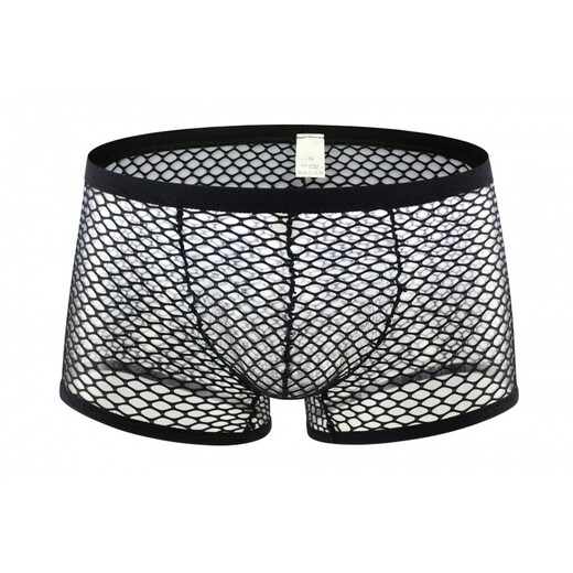 Confidential delivery, sexy men's sexy underwear, men's thong underwear, fully transparent T-pants, passion-free nightclub opening, white, men's underwear, large mesh, medium size