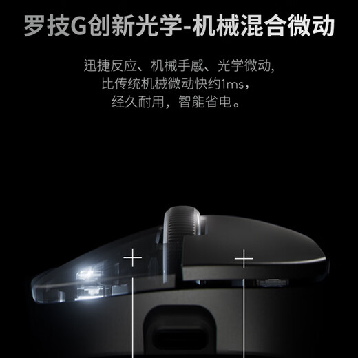 罗技(G) GPW四代 8K无线游戏鼠标  60g轻量化 人体工学设计  FPS职业电竞配置  鹰眼（粉色）