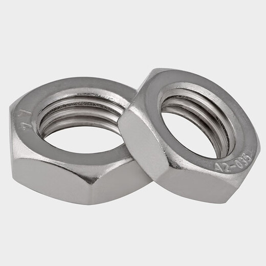 
Bing Neng 304/316 stainless steel GB6173UNF/UNC American hexagonal fine teeth thin nuts in the UK coarse teeth nuts 7/16-20 [10 pieces] 304