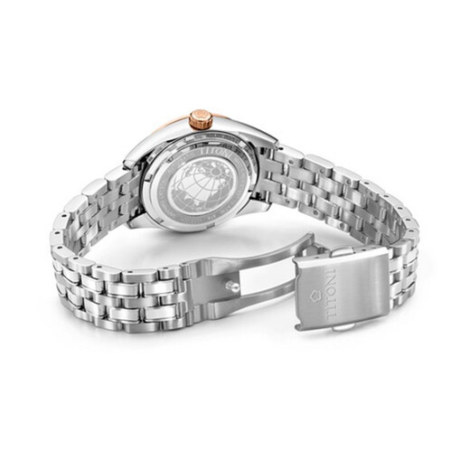 Titoni Swiss Watch Universe серия автоматических механических бизнес-женских часов 30-мм стального пояса Rose Gold Plate 818 SRG-653