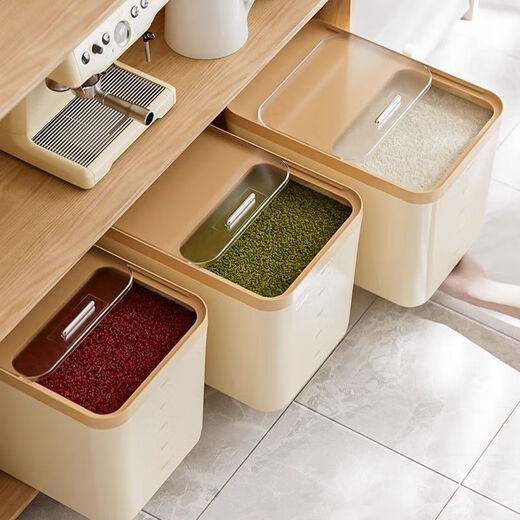 Youqin rice bucket sealed household insect-proof and moisture-proof rice tank 2024 new rice storage box rice box flour storage tank