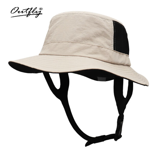 Outfly Summer Wide-brim Sun Hat Cycling Hiking Fishing Hat Men's and Women's UPF50+ Surf Sun Protection Fisherman Hat Black Adjustable