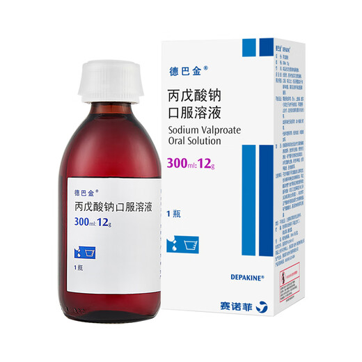 Original drug Debajin sodium valproate oral solution 300ml 12g/box