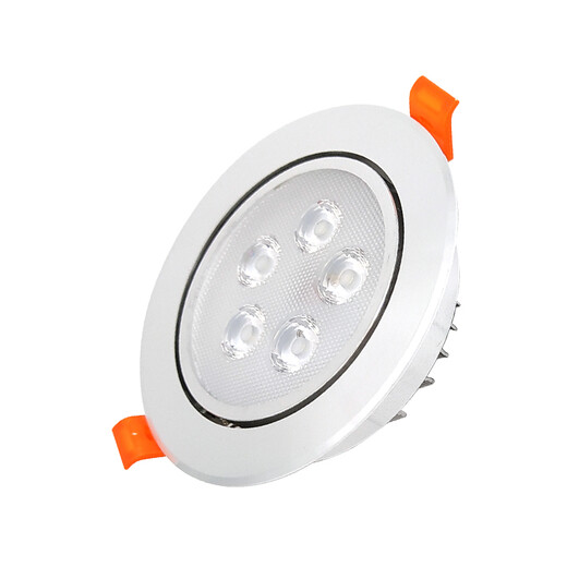 Spotlight LED ceiling light embedded COB household surface-mounted hole light downlight 3W5W7W9W12W shop commercial poly 12w spotlight white light (opening 11-12cm)