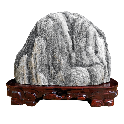 XMSJ正宗泰山石敢当天然原石化冲客厅补角靠山石办公室内石头 姜黄色 9928背有靠山