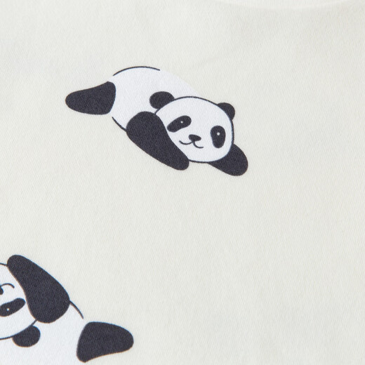 Mini Bala plant core winter brushed cotton stretch jumpsuit baby skin-friendly warm base rompers white gray tone 00312 80cm