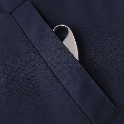 Hongdu summer clothing middle-aged men's jacket for work formal wear without lining business professional wool jacket men's hidden blue JT6093-1 S (165/84A)