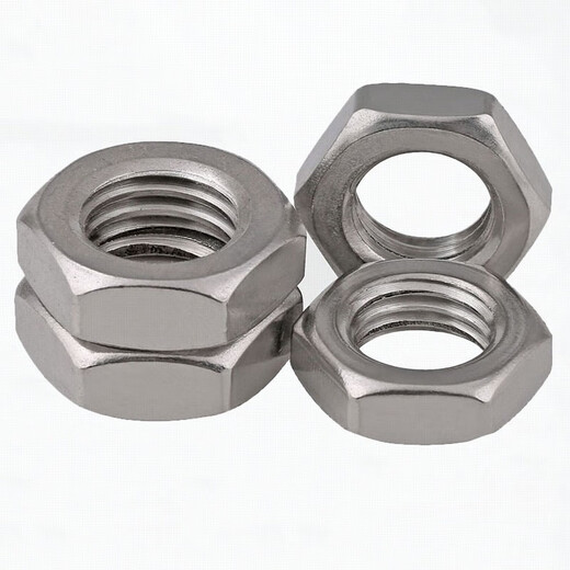 
Bing Neng 304/316 stainless steel GB6173UNF/UNC American hexagonal fine teeth thin nuts in the UK coarse teeth nuts 7/16-20 [10 pieces] 304