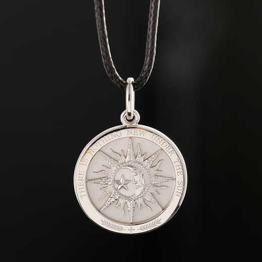 There is nothing new under the sun like Chenru pendant 18K gold color platinum pure gold men and women necklace light luxury original design pure gold 999 large version