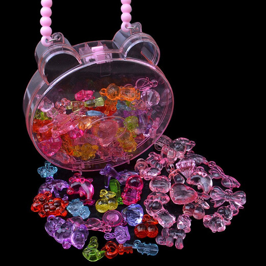 Yililuo Children's Toy Gemstone Beads Imitation Crystal Acrylic Pendant Irregular Ice Cube Treasure Diamond Prop Gift Gemstone 160g Randomly Packed in Bags