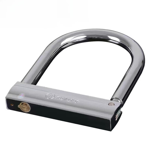 Clceyu Typ Electric Vehicle Lock Motorcycle Leerlaufschloss Elektrofahrzeug Straßenbahn Anti-Diebstahl-Lock-Anti-Hydraulik-U-förmige Fahrzeugschloss 5 Sterne Gold DOT Model-1391b