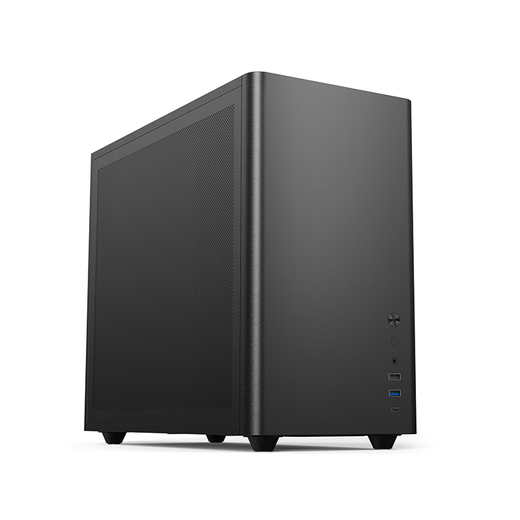 Shuoyi Phoenix U350 Desktop-Computer Matx Mini-Gehäuse, weiß, nicht seitlich transparent, Mini, kleine Größe, Meerblick, Hausbesitzer-Gehäuse, Schale, Heimgeschäft, Büro, Desktop mit Typ-C U350, schwarze Mesh-Version