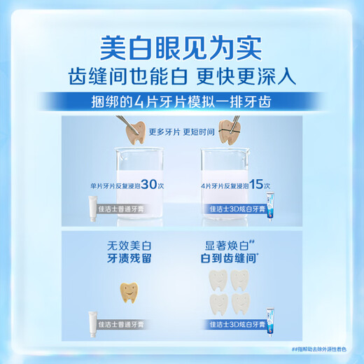 Crest 3D White Baking Soda Whitening Toothpaste Anti-moth and Fresh Breath 5 sticks total 850g OCC new and old mixed hair