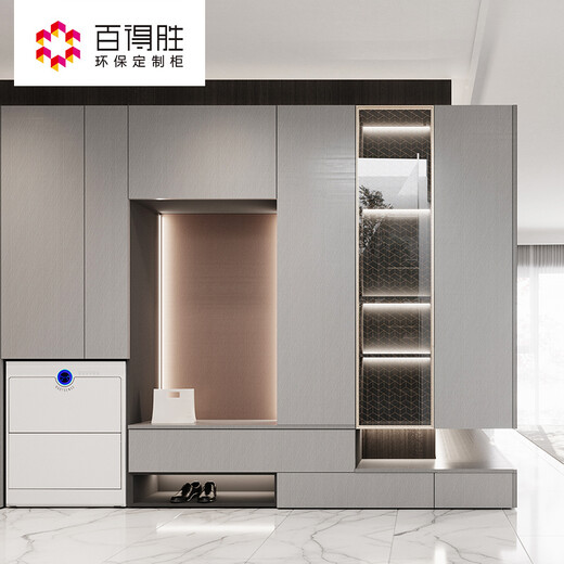 Baidusheng whole house customized Sicily series customized wardrobe walk-in cloakroom one door to top wardrobe overall RMB/square calculated based on projected area