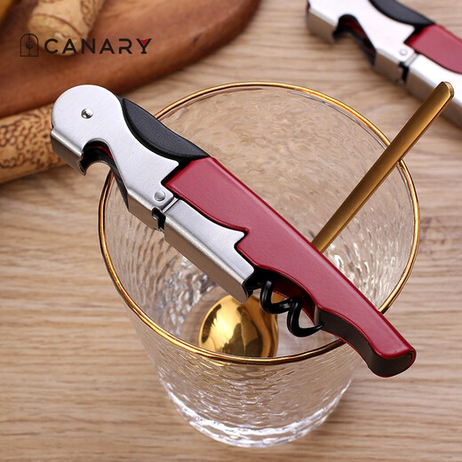 Kangzhirun Thickened Seahorse Knife Stainless Steel Red Wine Bottle Opener Home Wine Opener Bottle Opener Beer Opener Bird Wine Knife Black