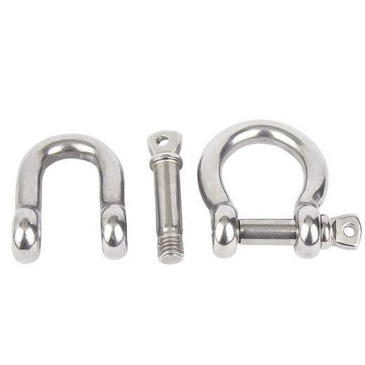 Jinchao national standard 304 stainless steel d-shaped bow u-ring lifting ring lifting shackle connection port lifting lug M22 (bow shackle)