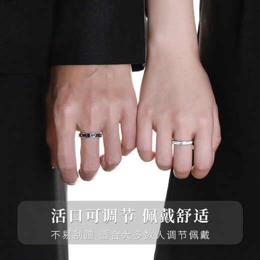 MZMZ Prince and Rose Platinum Couple Ring PT950 Platinum Matching Rings Valentine's Day Birthday Gift for Girlfriend and Wife Local Warehouse with Next Day Delivery - Light Luxury Living Rings