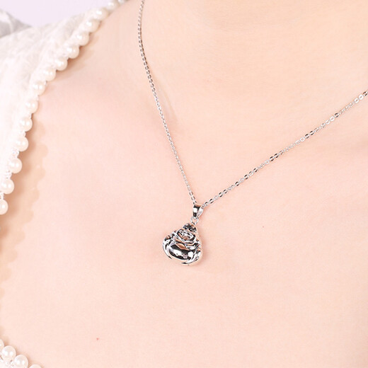 Yuan Shengfu's new PT950 high-quality fashion Maitreya Buddha platinum pendant, atmospheric platinum necklace pendant for women, platinum Buddha pendant (small version) 3.15 grams