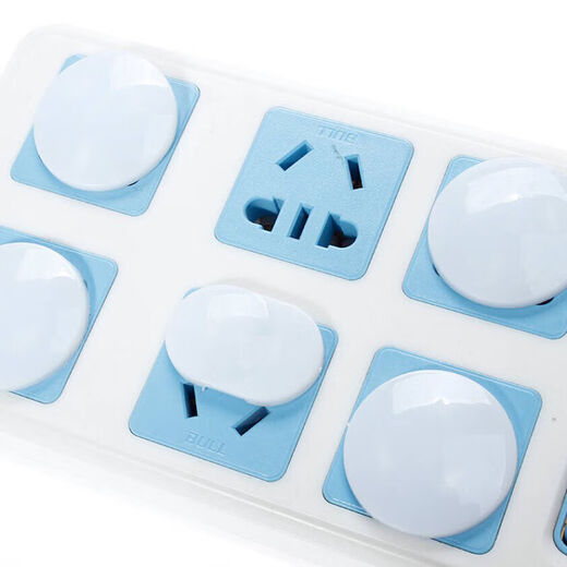 Children's socket protective cover, baby's anti-electric shock protector, baby's anti-electric plug, insulated power switch, safety plug, plug, anti-child wiring board, safety lock seal cover, row plug, handle socket protective cover, 10 pieces (2 holes 5 pcs + 3 holes 5 pcs)